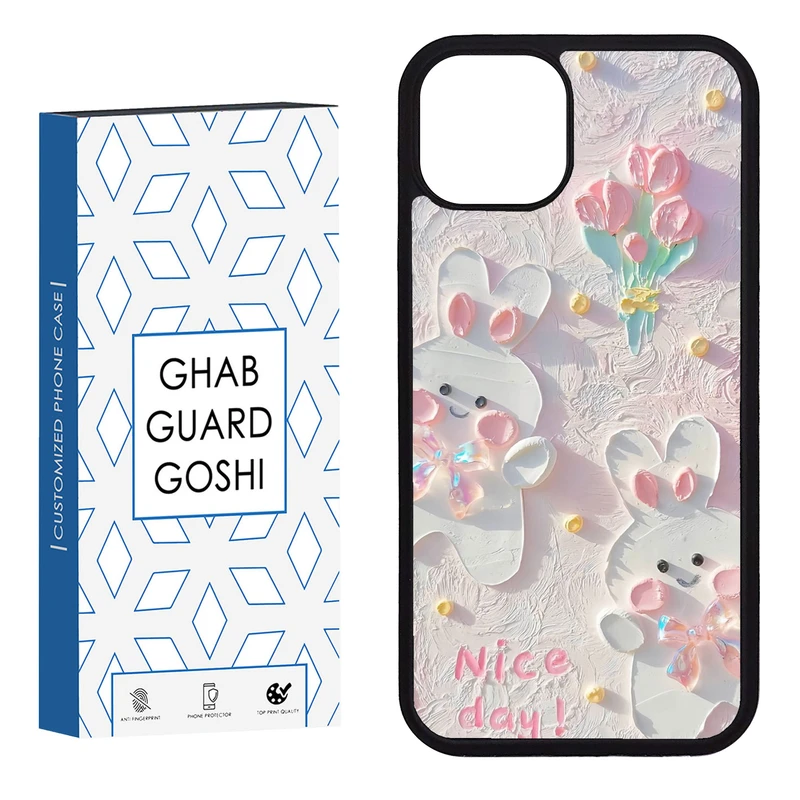 کاور قاب گارد گوشی طرح گل کد FB-214 مناسب برای گوشی موبایل اپل iphone 13 / 14  