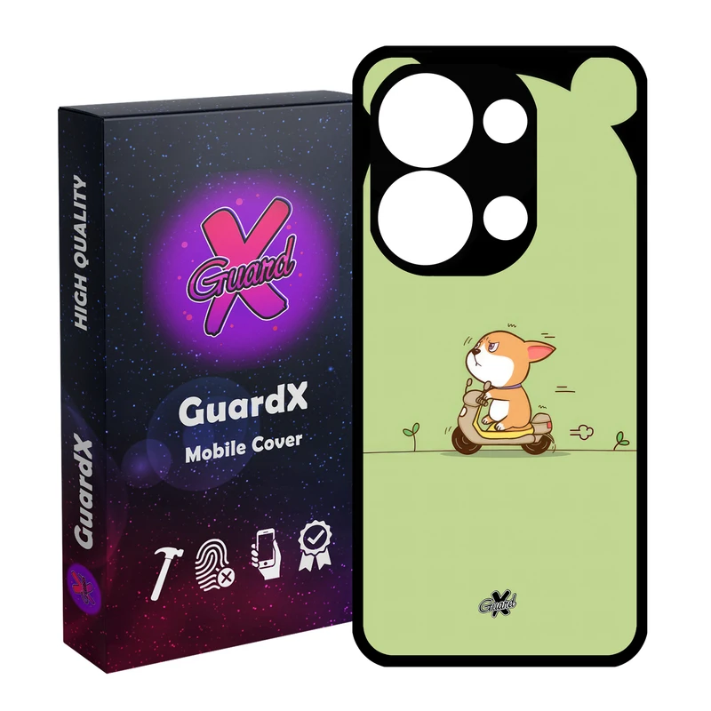 کاور گارد ایکس طرح سگ مدل Glass10660 مناسب برای گوشی موبایل شیائومی Redmi Note 13 Pro 4G / Poco M6 Pro 4G