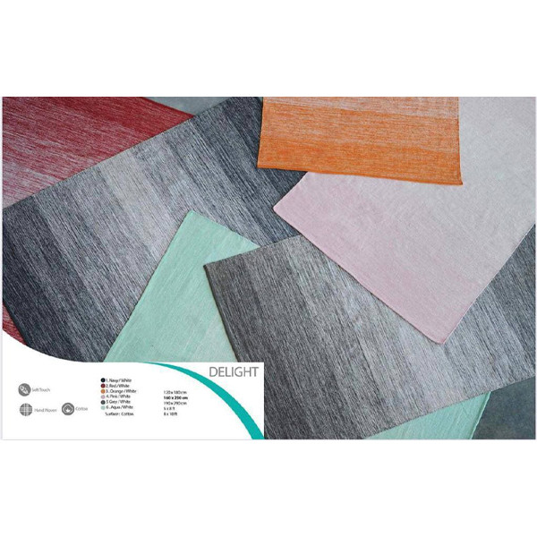 فرش نیمه دستبافت چهار متری وودو هوم مدل دی لایت