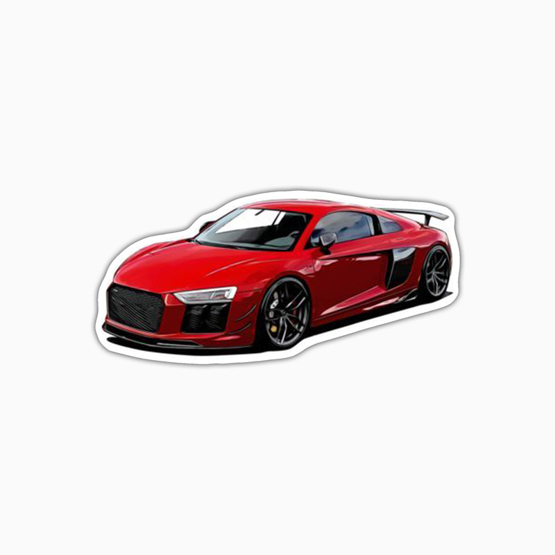 استیکر لپ تاپ و موبایل بووم طرح ماشین مدل Audi کد UV021