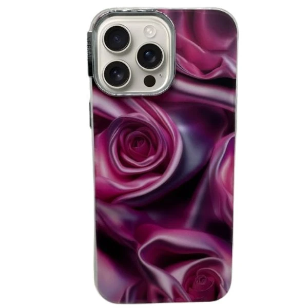 کاور کد 12طرح گل رز مناسب برای گوشی موبایل اپل iPhone 16 pro max 