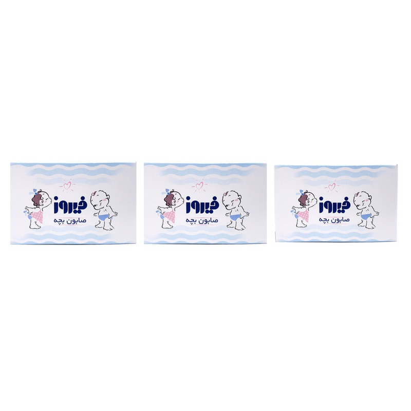 صابون بچه نارگیل فیروز -75 گرم بسته 3 عددی