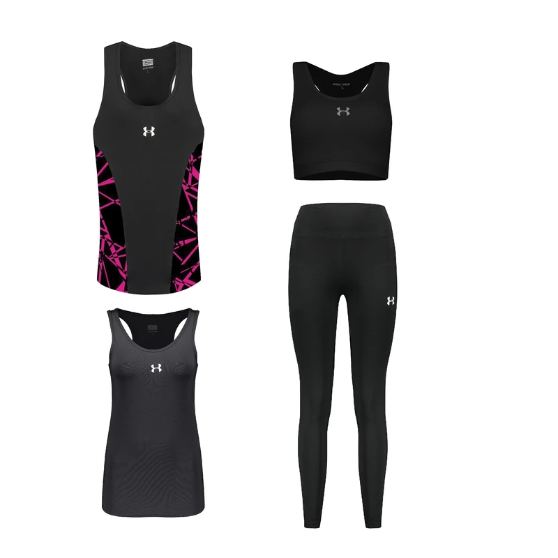 ست چهار تکه لباس ورزشی زنانه مدل 1801-8101-4104-9101