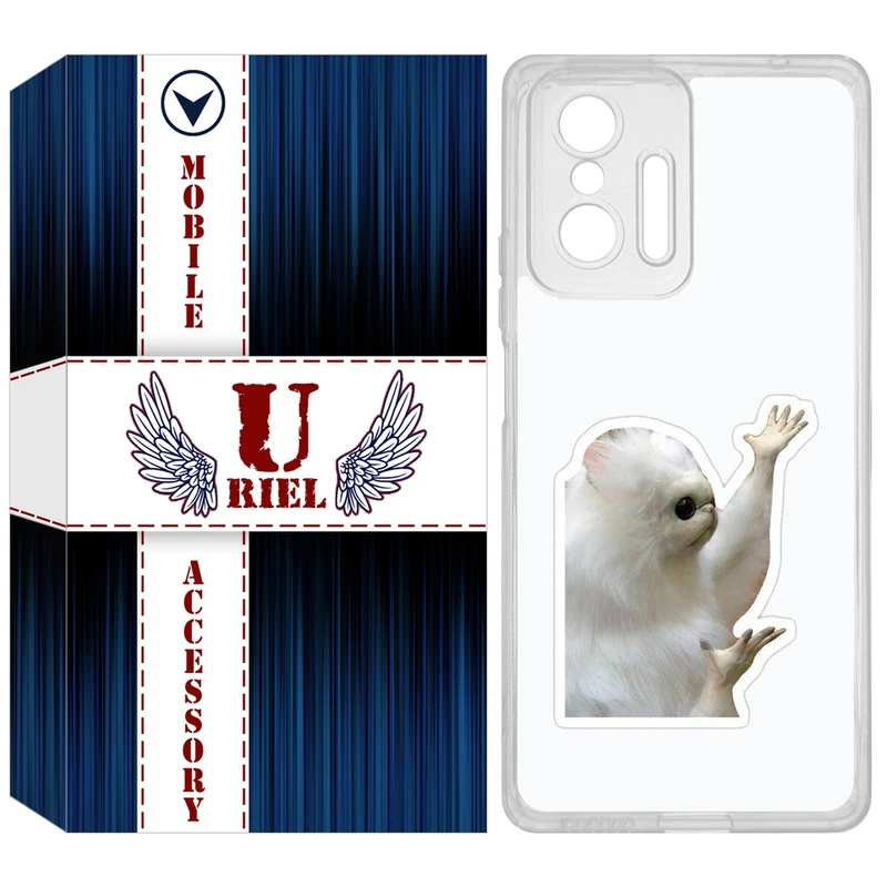 کاور یوریل مدل Clear کد 89 طرح میمون مناسب برای گوشی موبایل شیائومی 11T / 11T Pro