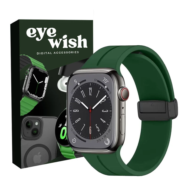بند آی ویش مدل SILICON MAGNET مناسب برای اپل واچ سری 11 سایز 46mm