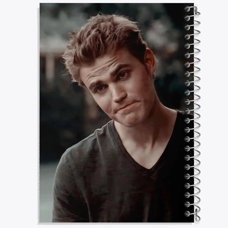 دفتر ژورنال نویسی 50 برگ خندالو مدل نقطه ای طرح استفان سالواتوره خاطرات یک خون آشام The Vampire Diaries کد 20272