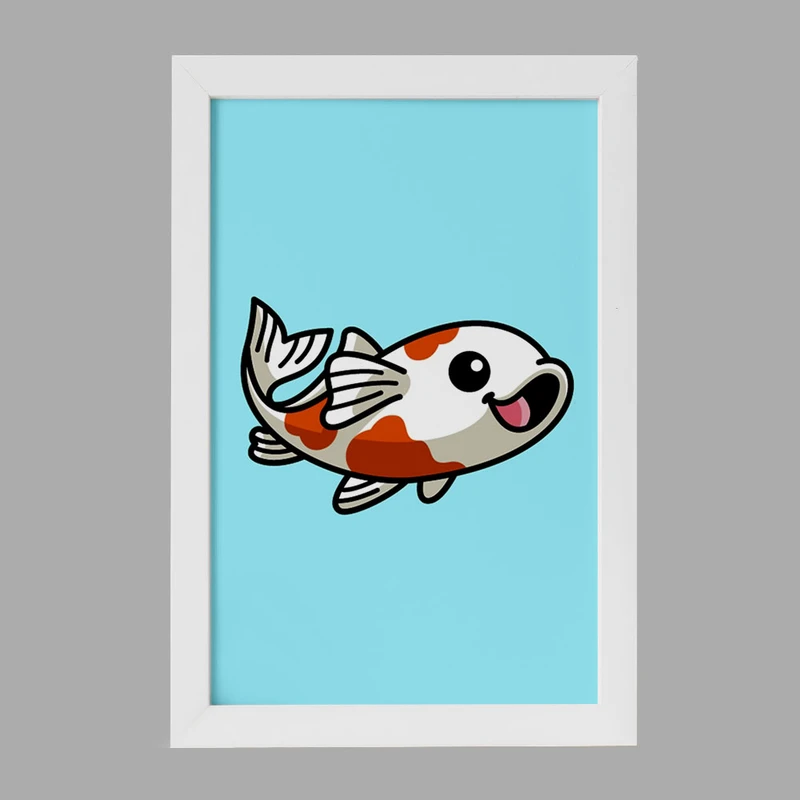 تابلو خندالو مدل حیوانات آبزی ماهی کد 28160