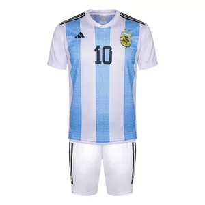 	 ست پیراهن و شورت ورزشی پسرانه طرح آرژانتین مدل مسی 2023