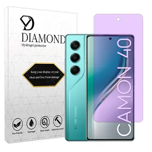 Diamond Hydrogel model anti purple screen protector suitable for Tecno Camon 40 mobile phone