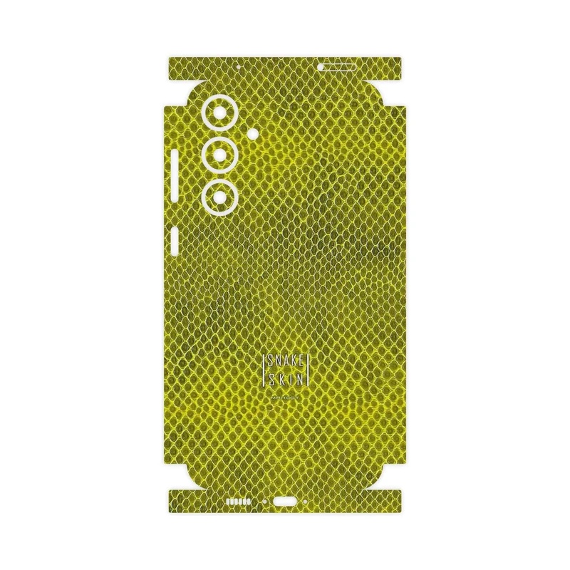 برچسب پوششی ماهوت مدل Yellow Snake Skin-FullSkin مناسب برای گوشی موبایل سامسونگ Galaxy S23 FE
