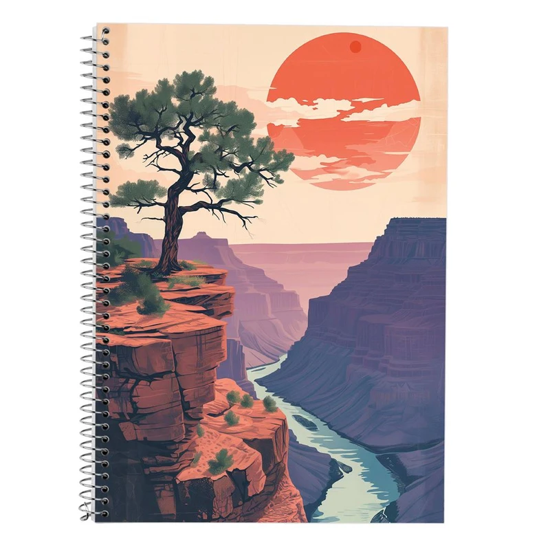 دفتر لغت 50 برگ مدوپد طرح کویر کد DF16693