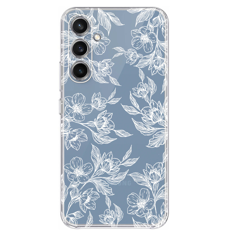 کاور مگافون طرح گل مدل C50-W مناسب برای گوشی موبایل سامسونگ Galaxy S23 FE