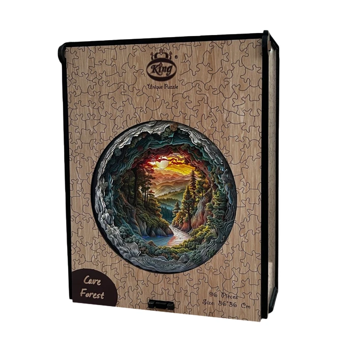 پازل 96 تکه کینگ مدل غار جنگلی مناسب برای بزرگسالان
