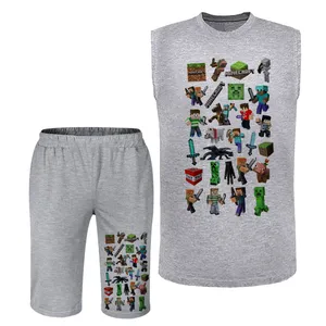 ست تاپ و شلوارک مردانه مدل ماینکرفت A372