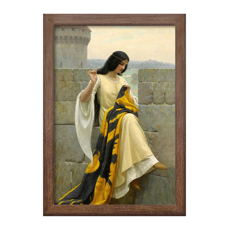 تابلو خندالو طرح نقاشی دوخت استاندارد اثر ادموند بلر لیتون کد F12463