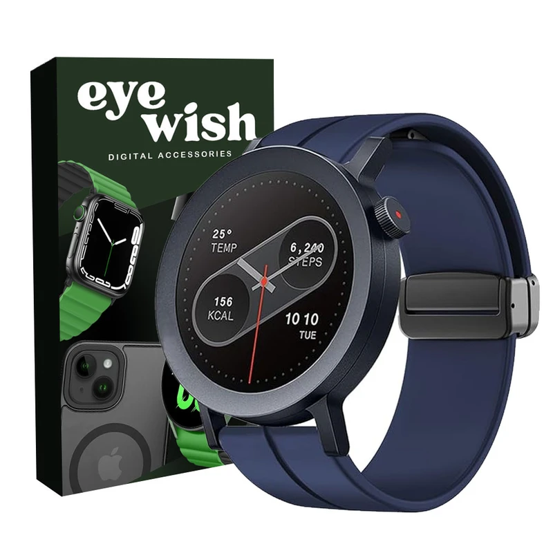 بند آی ویش مدل silicon magnet مناسب برای ساعت هوشمند ناتینگ CMF Watch Pro 2 45mm