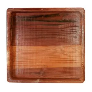 بشقاب غذاخوری چوبی مدل مربع کد ۲۰