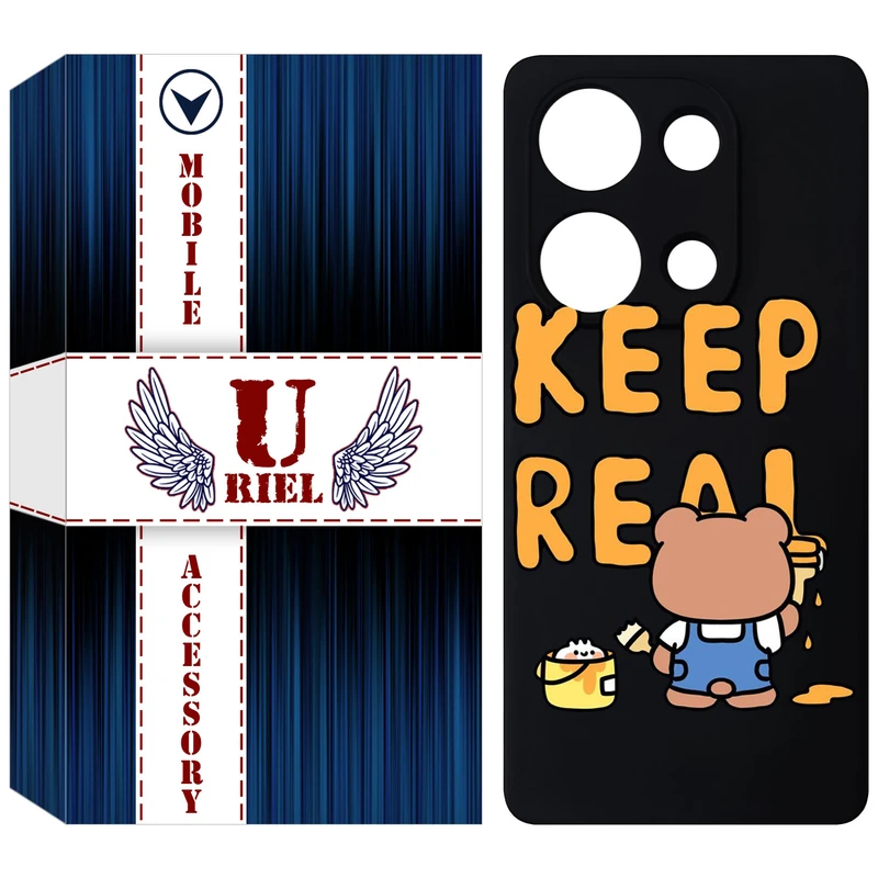 کاور یوریل مدل KSH کد 15 طرح خرس مناسب برای گوشی موبایل شیائومی Redmi Note 14S