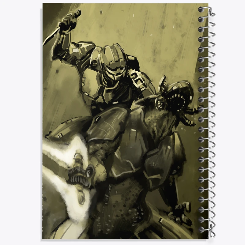 دفتر نقاشی 50 برگ خندالو طرح بازی هیلو (Halo) کد 31497