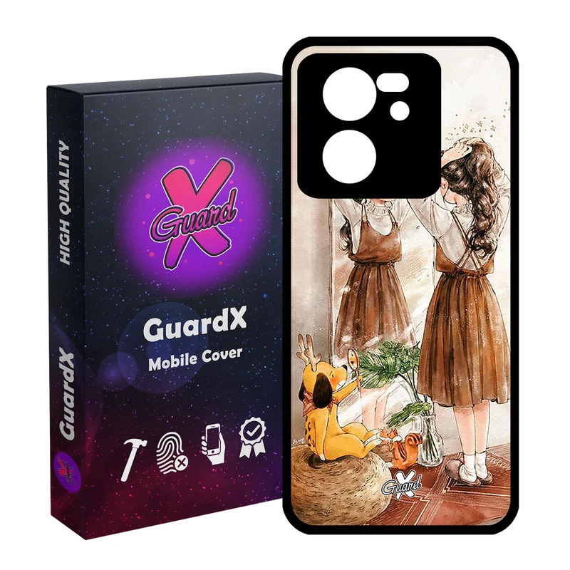 کاور گارد ایکس طرح Girl مدل Glass10306 مناسب برای گوشی موبایل شیائومی 13T/13T Pro/Redmi K60 Ultra