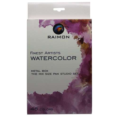 آبرنگ 48 رنگ رایمون مدل studio set کد mixsize