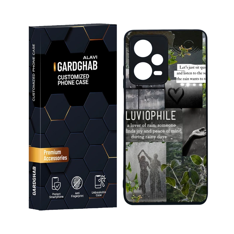 کاور گارد قاب علوی مدل دورژله ای هنری مناسب برای گوشی موبایل شیائومی Redmi Note 12 Pro 5G