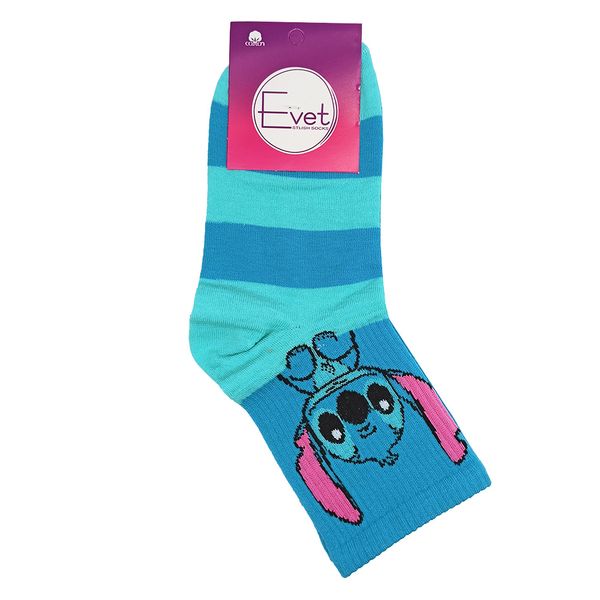 جوراب ورزشی ساق کوتاه زنانه مدل استیج کد 1668 رنگ آبی