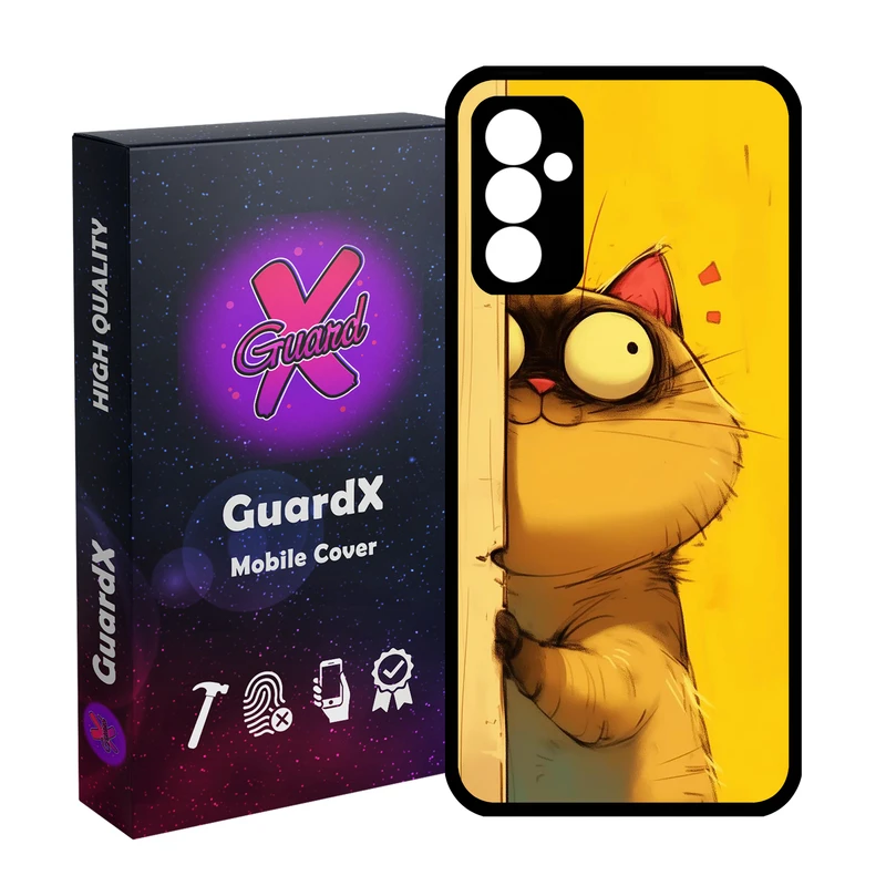 کاور گارد ایکس طرح Cat مدل  Glass10729 مناسب برای گوشی موبایل سامسونگ Galaxy A55 / A55 5G
