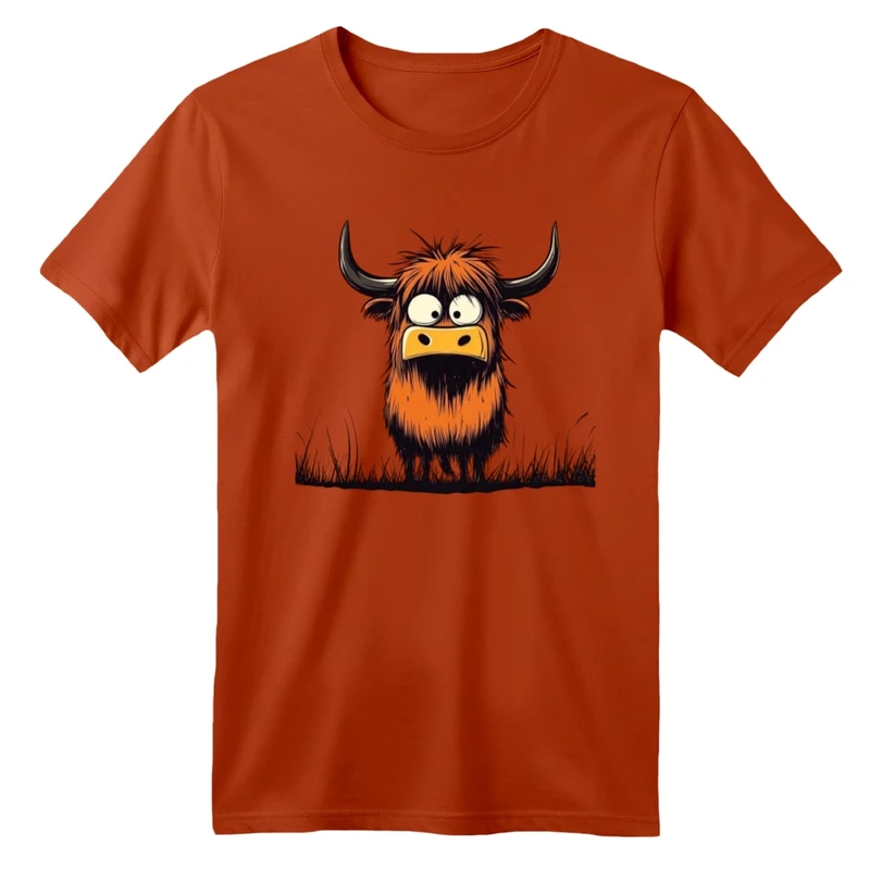 تی شرت آستین کوتاه بچگانه مدل گاو