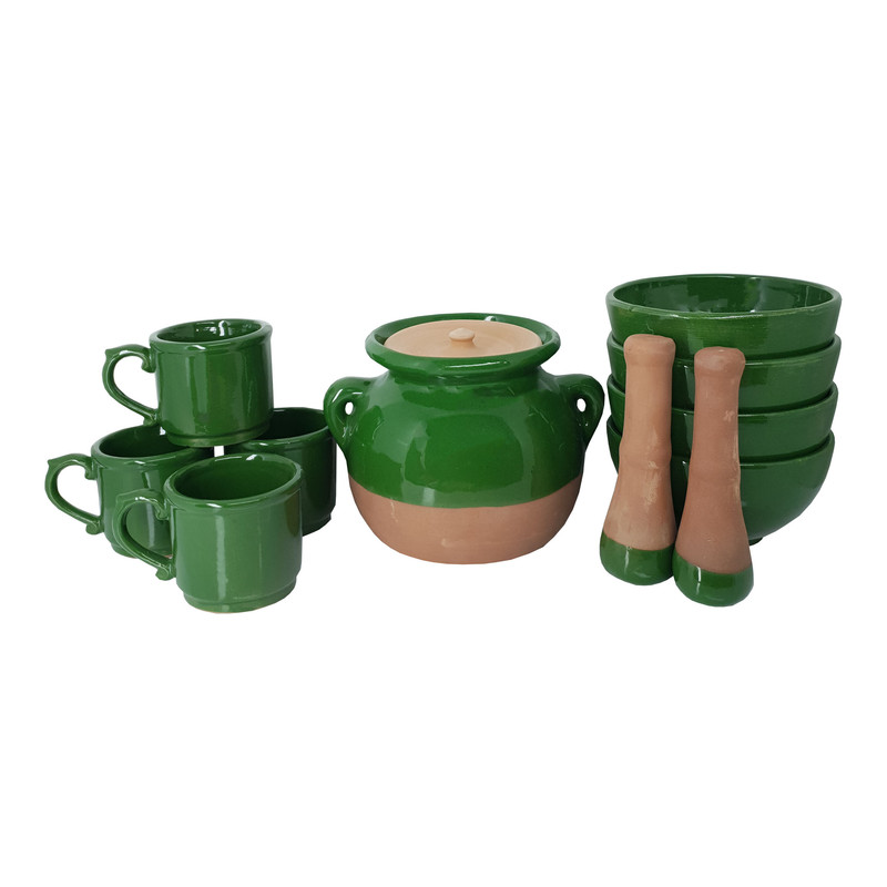  سرویس غذاخوری 11 پارچه سفالی مدل سنتی