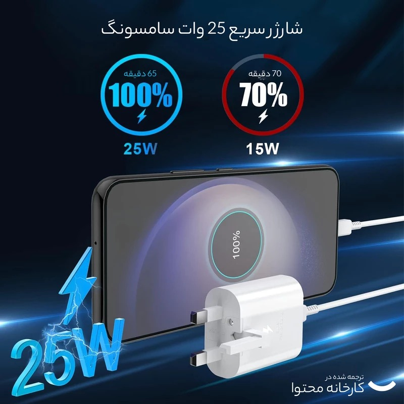 شارژر دیواری 25 وات مدل EP-TA800