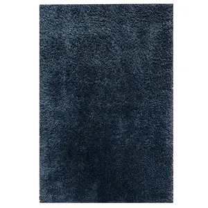 فرش ماشینی 320 شانه فرش مهدیان زمینه سرمه‌ای حاشیه سرمه ای مدل شگی فلوکاتی