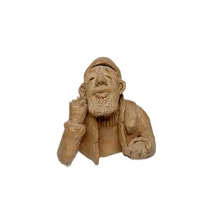 مجسمه سفالی مدل پیرمرد
