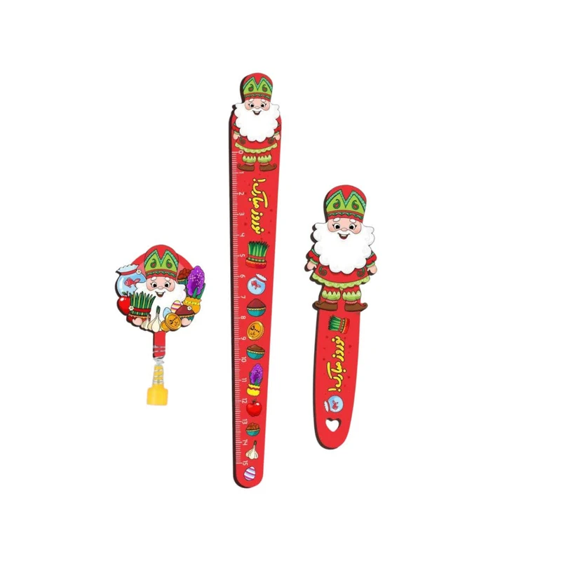 بسته لوازم تحریر مدل عمو نوروز کد mn321 بسته 3 عددی