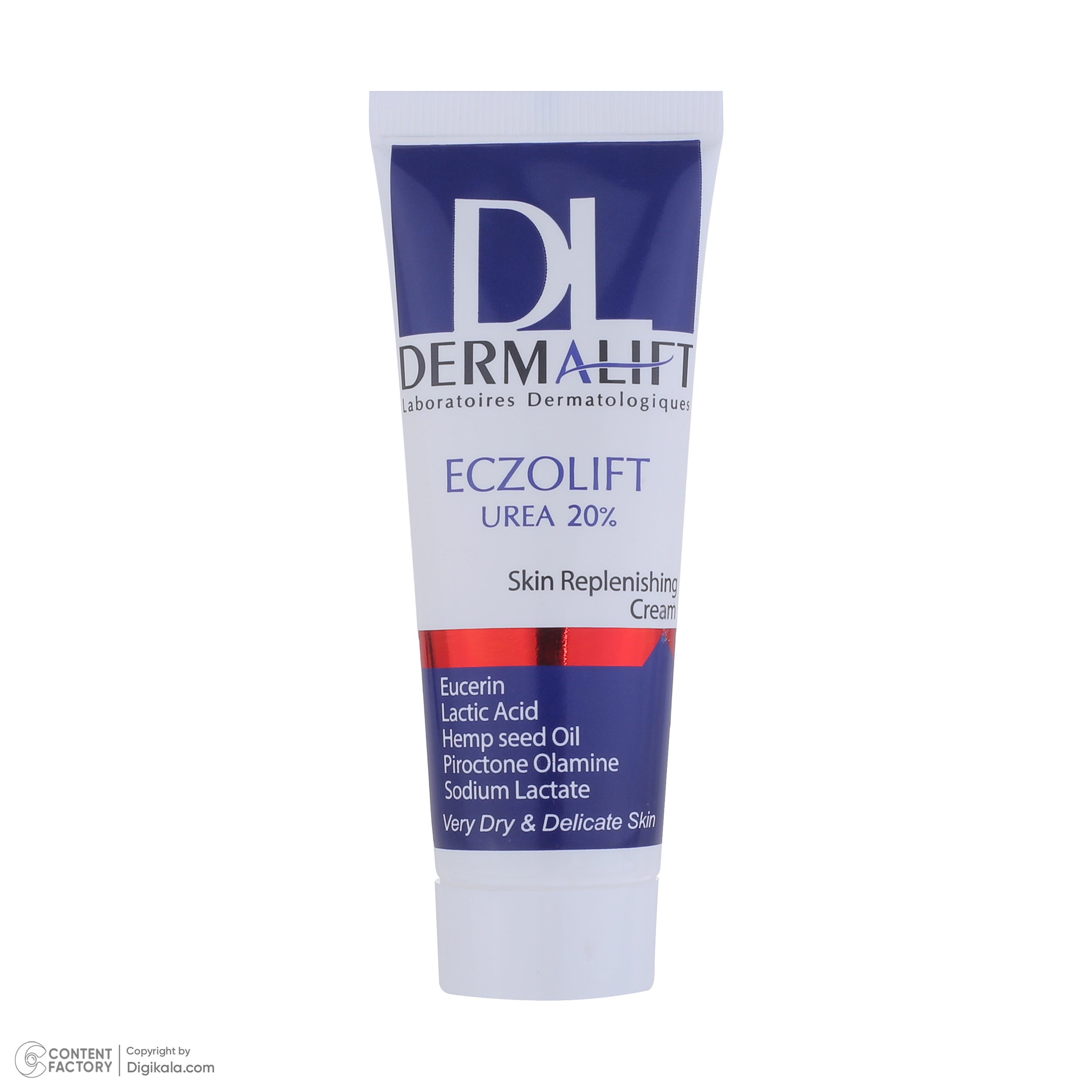 کرم مرطوب کننده بدن درمالیفت مدل ECZOLIFT UREA 20% مناسب پوستهای خشک حجم 40 میلی لیتر