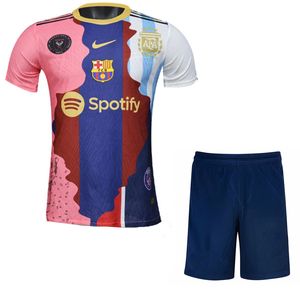 ست تی‌شرت و شلوارک ورزشی پسرانه مدل منتخب مسی