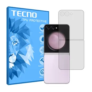 Transparent tecno back protector HyGEL model suitable for Samsung Galaxy Z Flip5 mobile phone