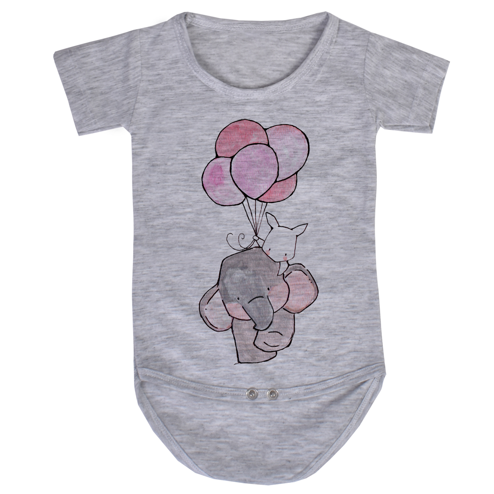 بادی نوزادی مدل فیل و بادکنک کد V16