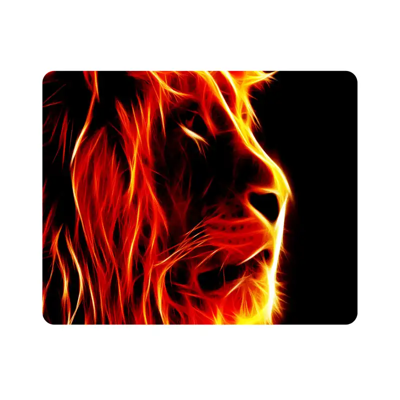 ماوس پد اطلس آبی طرح نقاشی شیر مدل T7925