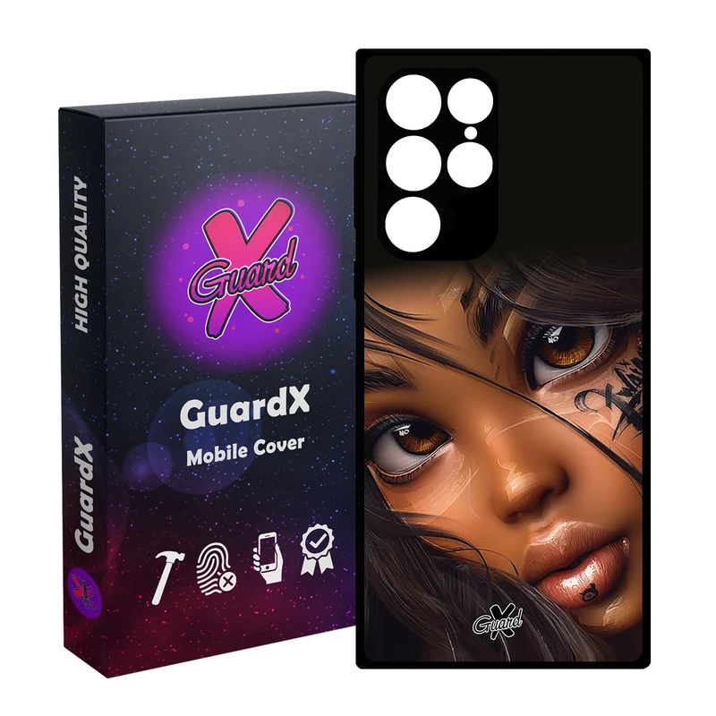 کاور گارد ایکس طرح دختر مدل Glass10365 مناسب برای گوشی موبایل سامسونگ Galaxy S23 Ultra
