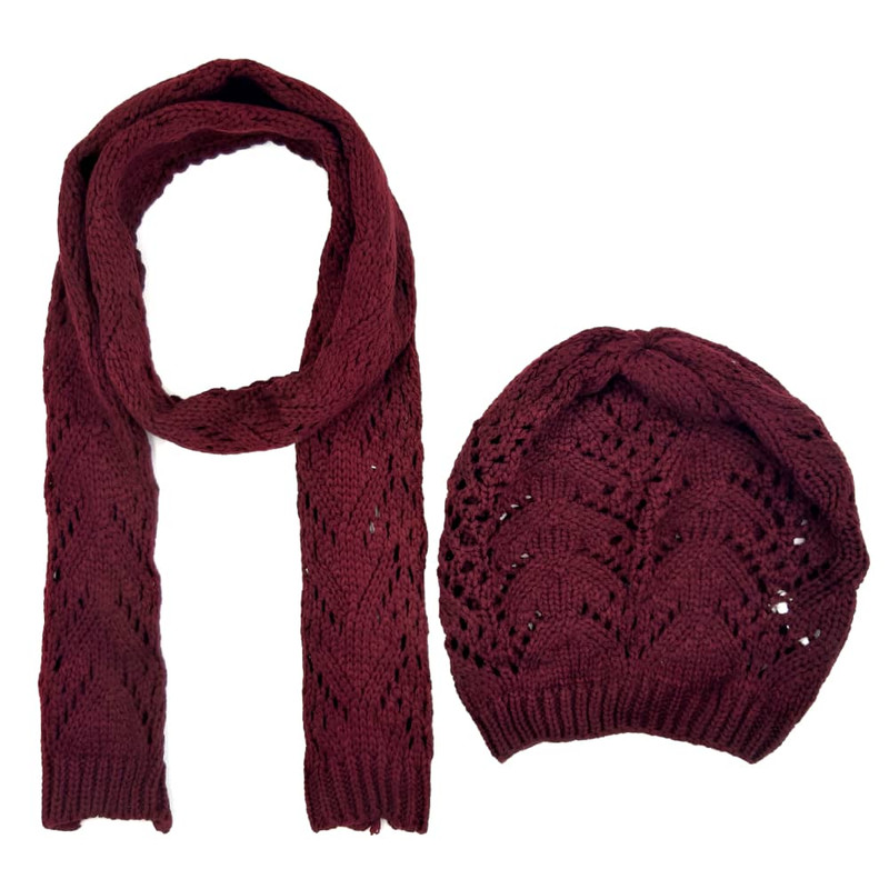 ست کلاه و شال گردن زنانه مدل KP1020-028