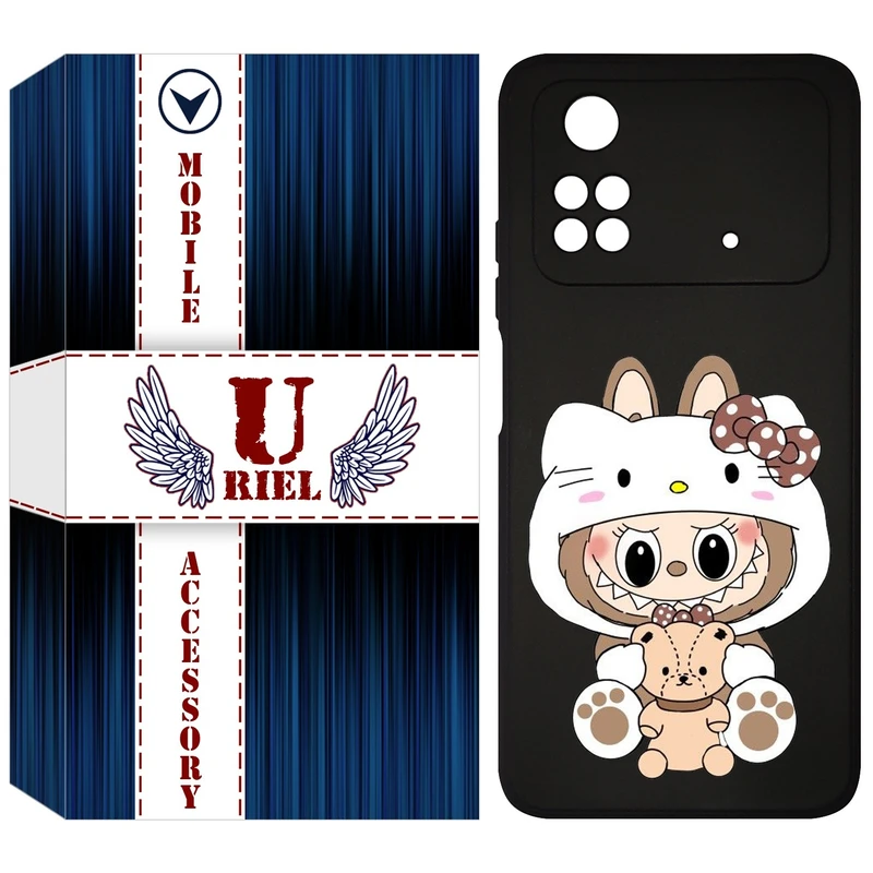 کاور یوریل مدل KSH کد 124 طرح عروسک لبوبو مناسب برای گوشی موبایل شیائومی Poco M4 Pro 4G