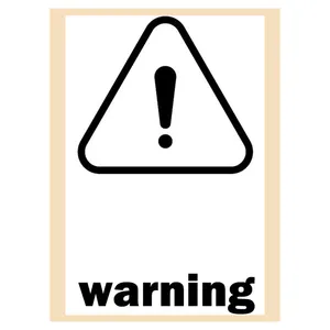 برچسب هشدار ایمنی مدل warning کد 01 مجموعه 50 عددی