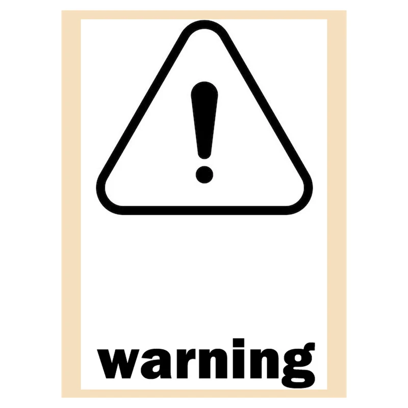 برچسب هشدار ایمنی مدل warning کد 01 مجموعه 50 عددی