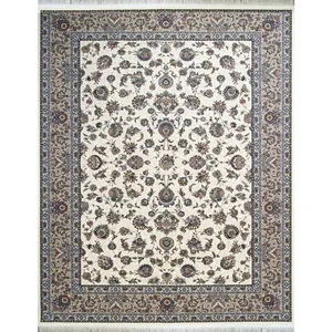 فرش ماشینی کد afrand_24300 زمینه کرم