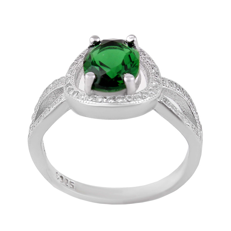 انگشتر نقره زنانه بازرگانی میلادی مدل سنگ کوارتز بدون ریزش ابکاری رادیوم کد AWR_1537