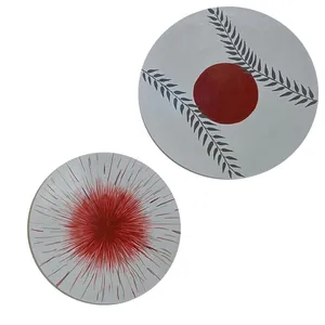 بشقاب دیوارکوب سفالی مدل 013B بسته 2 عددی