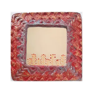 آینه مدل رومیزی طرح شکوفه ها