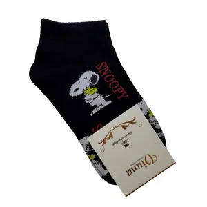جوراب ساق کوتاه زنانه مدل SNOOPY