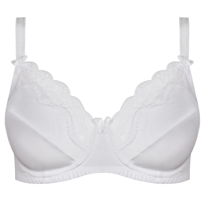 سوتین زنانه لین مدل فنردار گیپور گلدار کد 4680-606